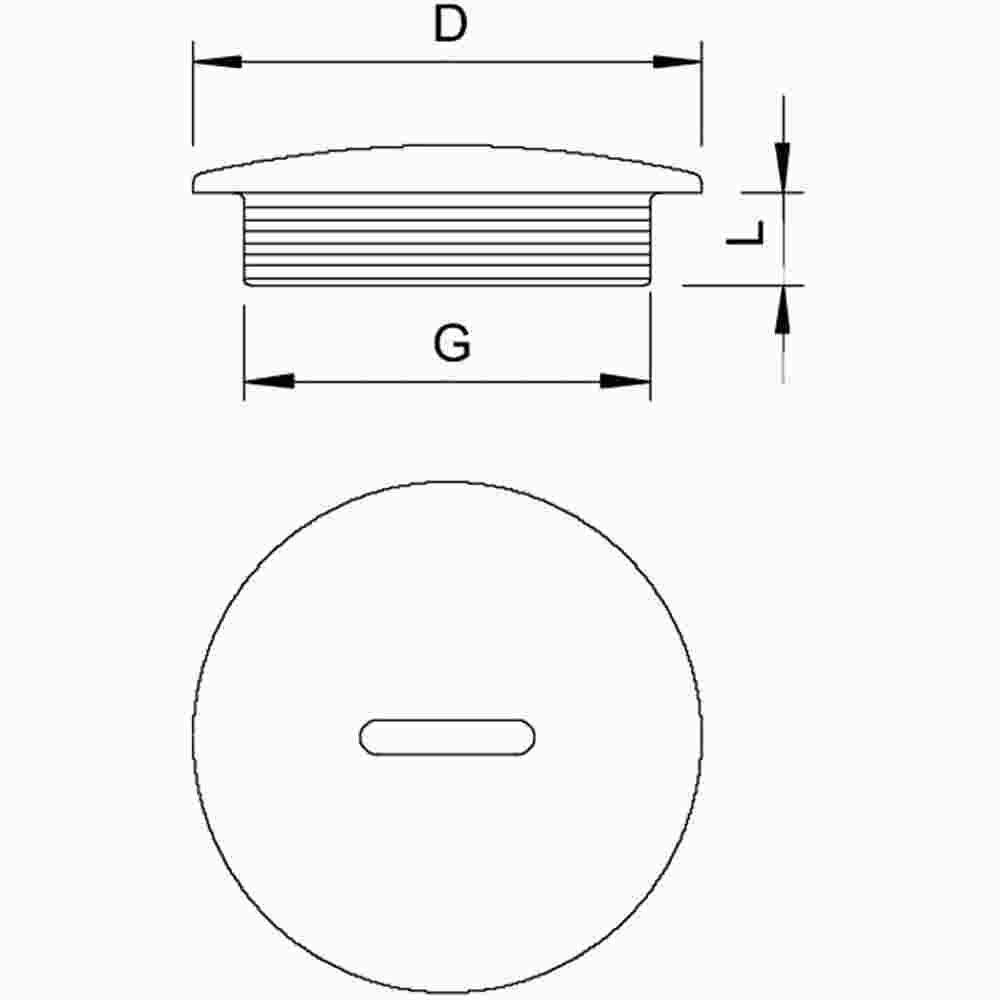 OBO BETTERMANN Verschlussschraube M63, PS, lichtgrau RAL 7035 lichtgrau – 108 M63 PS