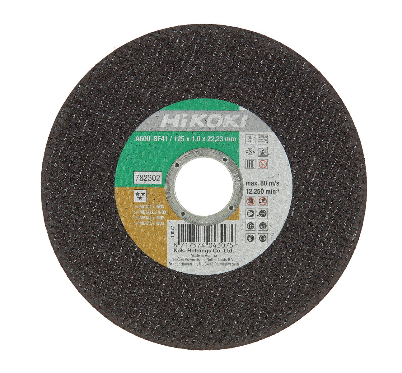HiKOKI Trennscheibe (Inox) 125x1 (25 Stk)