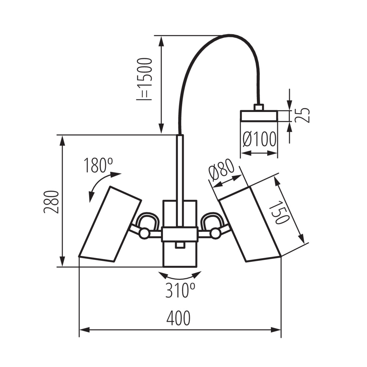 Kanlux AGZAR C 3xE14 B