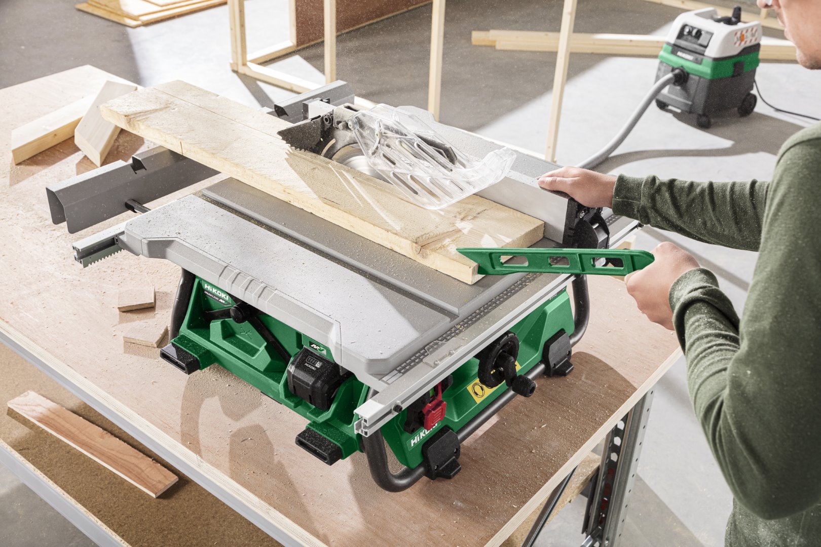 HiKOKI C3610DRJ(Basic) (Karton) Akku Tischkreissäge 79 mm 30,5 Kg