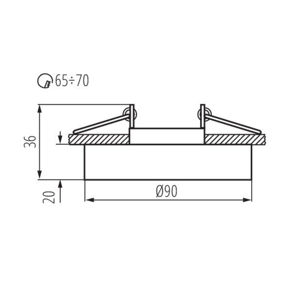 Kanlux MORTA B CT-DSO50-SR