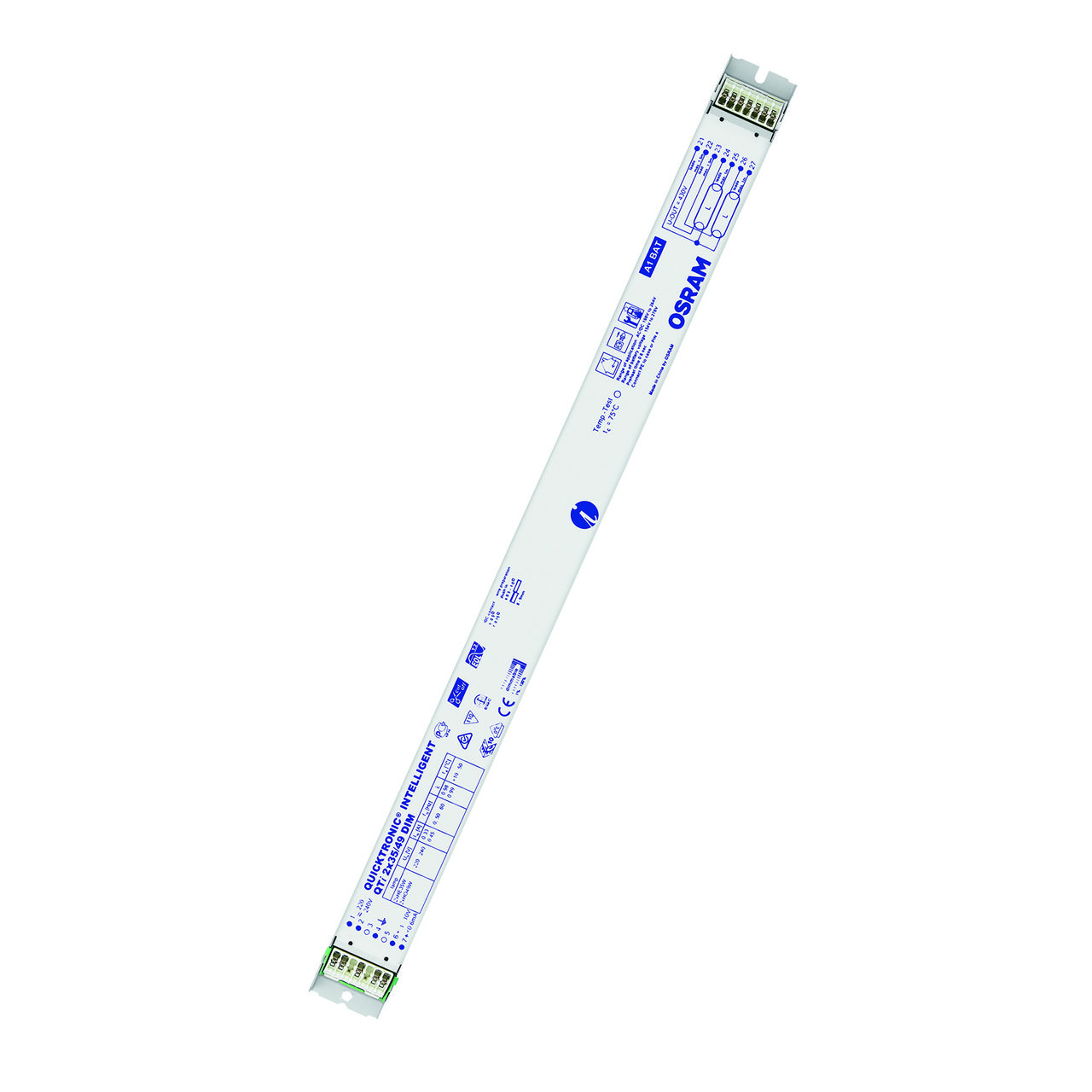 OSRAM QTi 2X35/49 DIM Vorschaltgerät, 2x35-49W, elektronisch, für T5, Multiwatt-Ausführung, 1-10V, 423x30mm – QTI 2X35/49/220-240 DIM UNV1