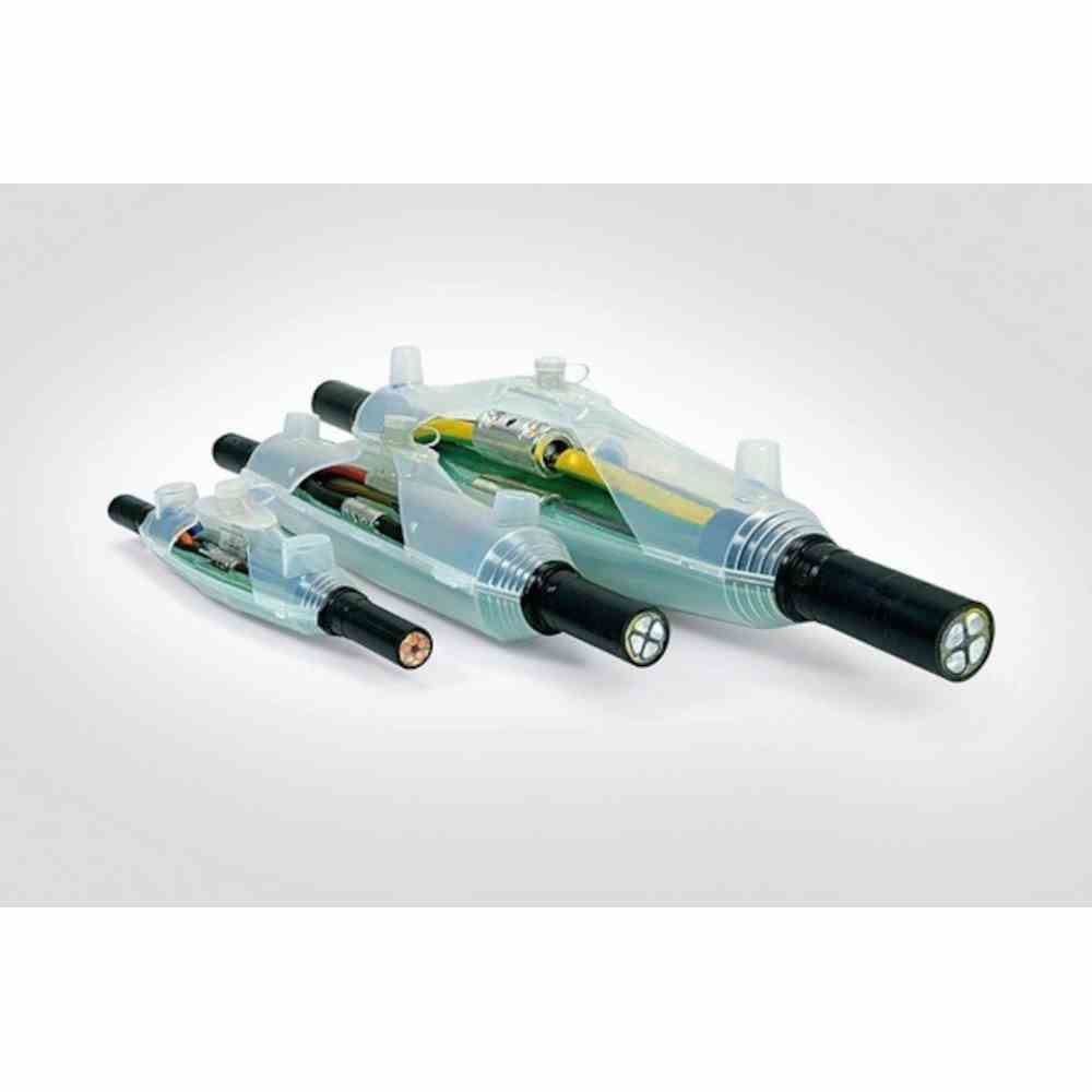 HELLERMANN TYTON Verbindungsmuffe, 0,6/1 kV, Gießharz, 4p, 50-150mm², N(A)YY – i-5-PUR33-GN