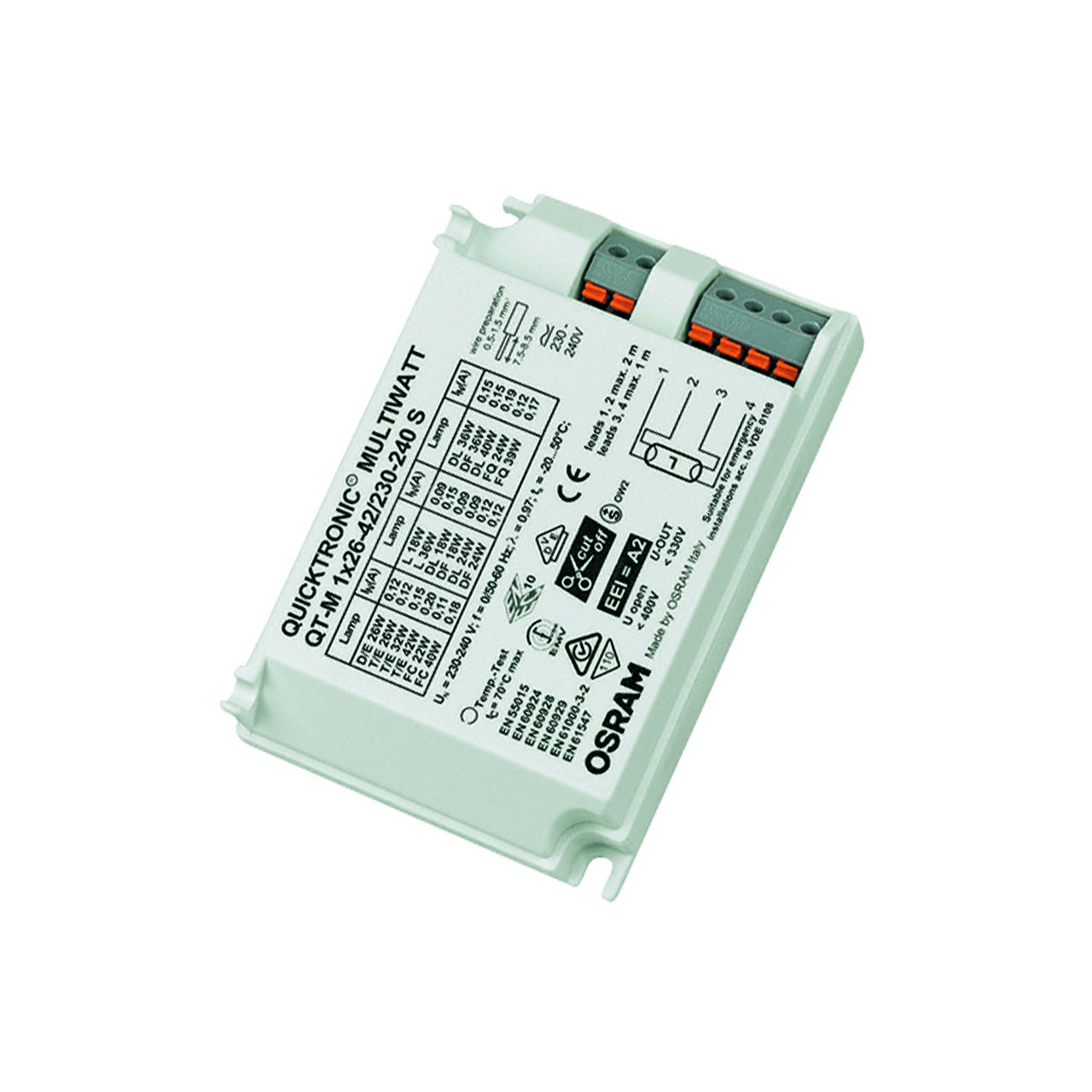 OSRAM Quicktronic Vorschaltgerät, 2x26-32W, elektronisch, f.T5, Für Lampenart TC-DEL, Für Lampenart TC-L, Für Lampenart TC-TEL