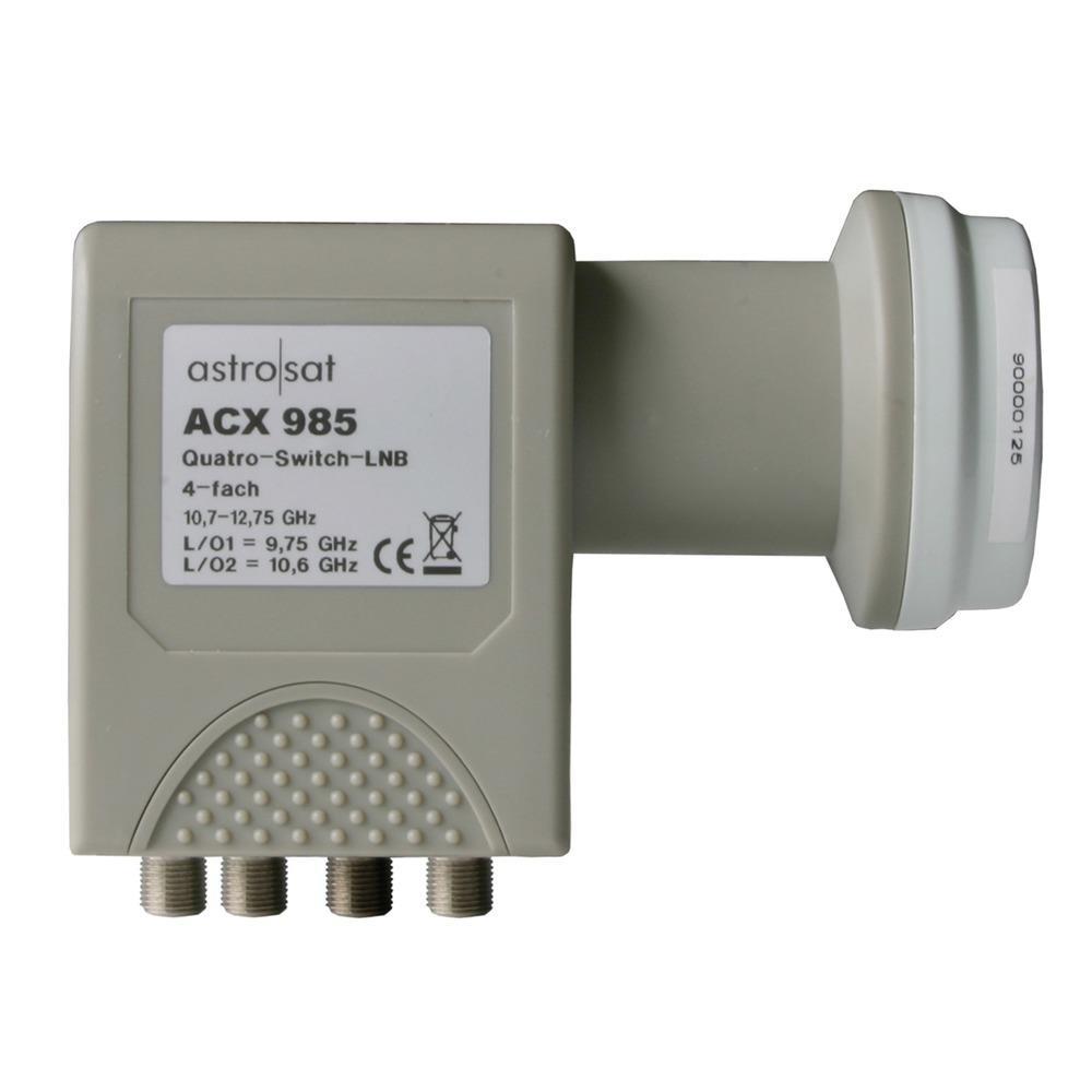 ASTRO ACX 985 Quatro-Switch-LNC, 40 mm Aufnahme, für Offset-Parabolantenne AST- + ASP..., vier Receiveranschlüsse – ACX 985