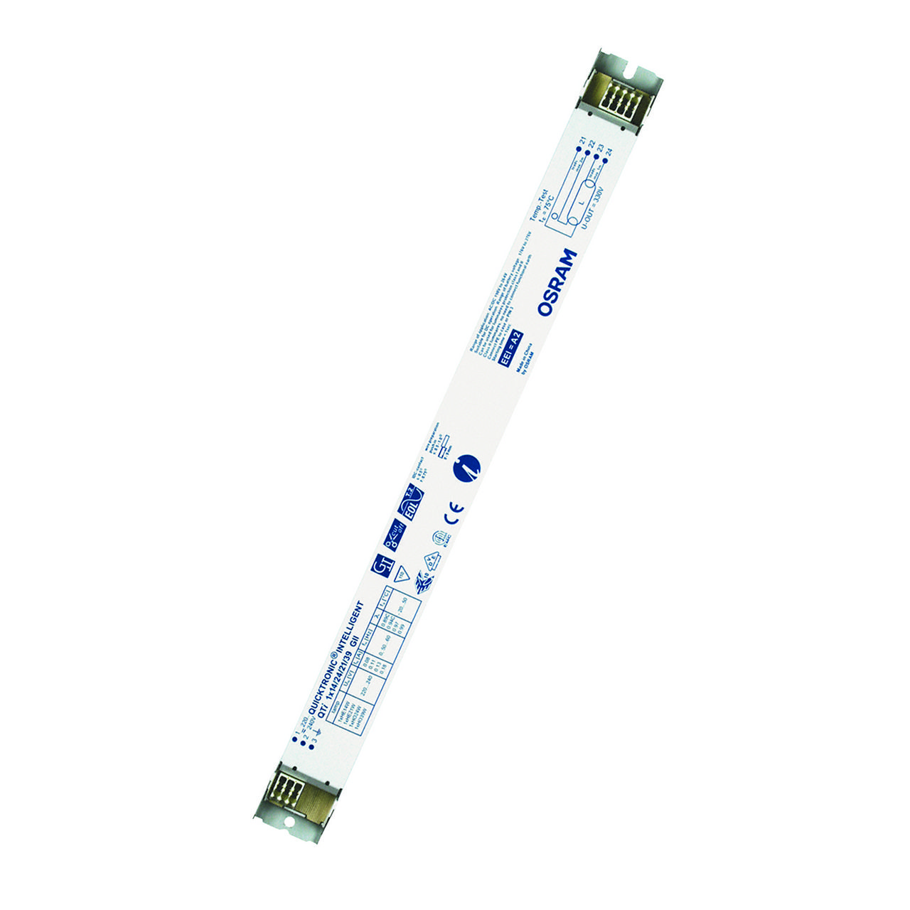 OSRAM QTi 1X35/49/80 GII Vorschaltgerät, 35-80W, elektronisch, für T5, Multiwatt-Ausführung, ohne Dimmung, 360x30mm – QTI 1X35/49/80/220-240GII UNV1