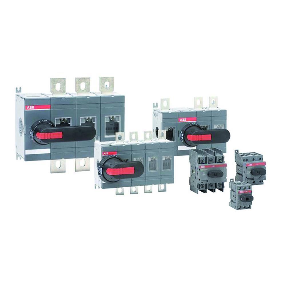 ABB Hauptschalter, 125A, 3p, IP20, Einbaugerät Festeinbautechnik, Ausführung als Wartungs-/Reparaturschalter, 55kW/AC – OT125F3