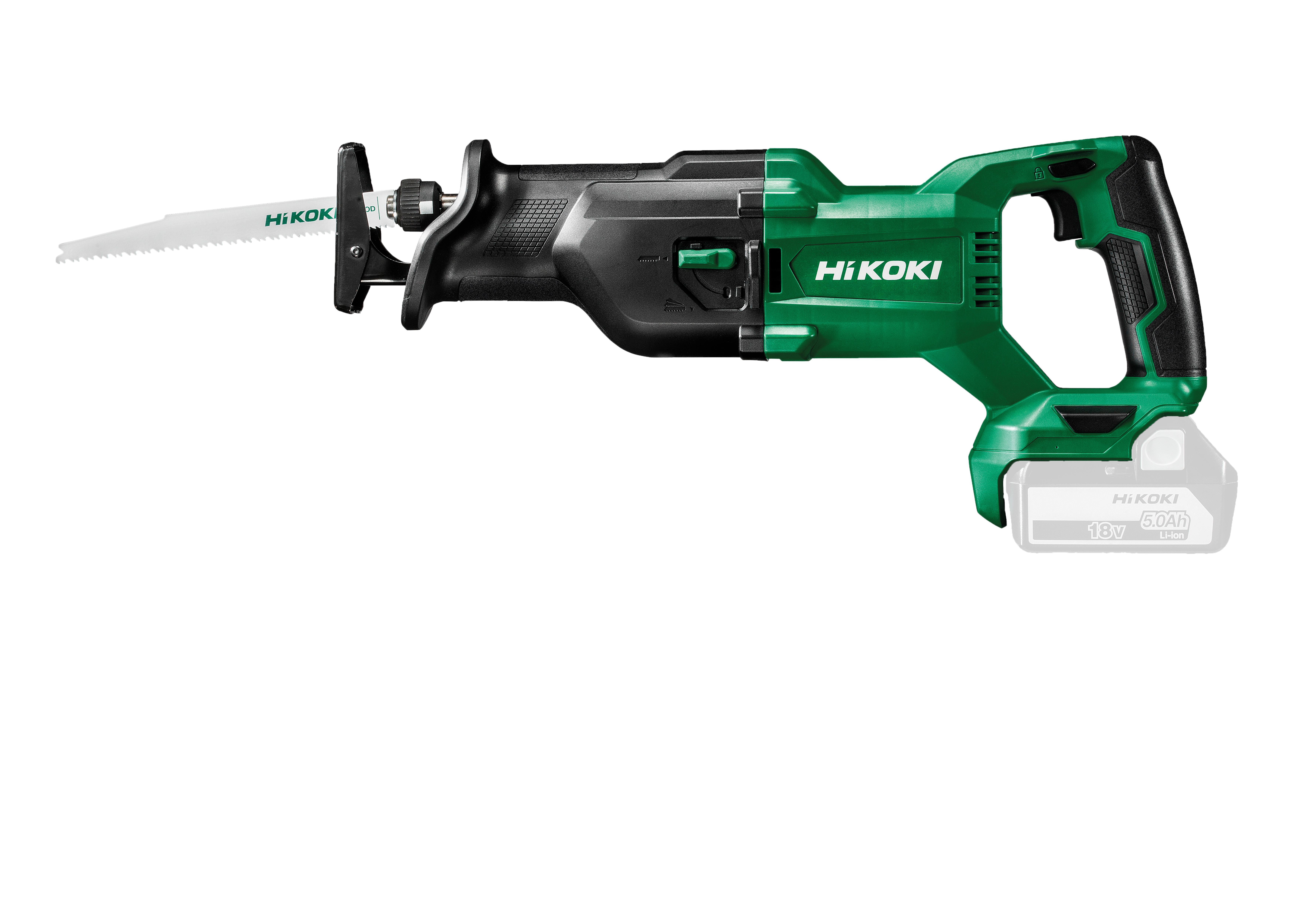 HiKOKI CR18DB(Basic) (Karton) Akku Tigersäge (brushless) 120 mm in Holz 3,2 Kg