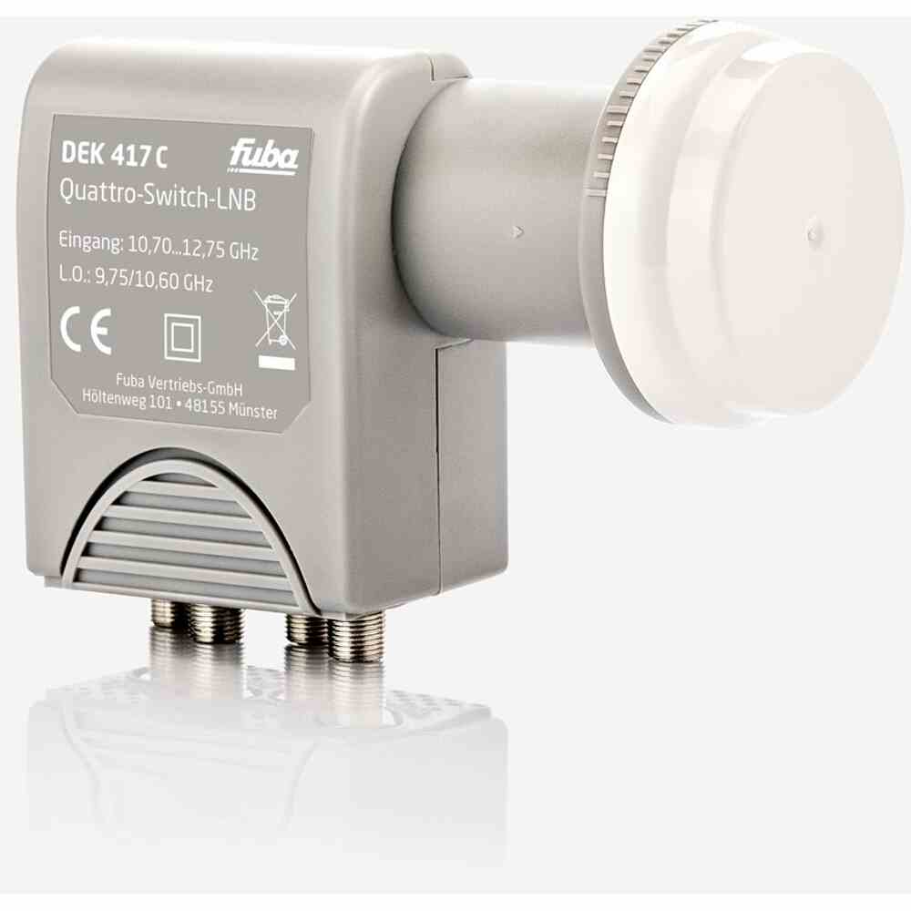 FUBA DEK417C QuattroSwitch LNB optim. Mobilfunkabschirm.