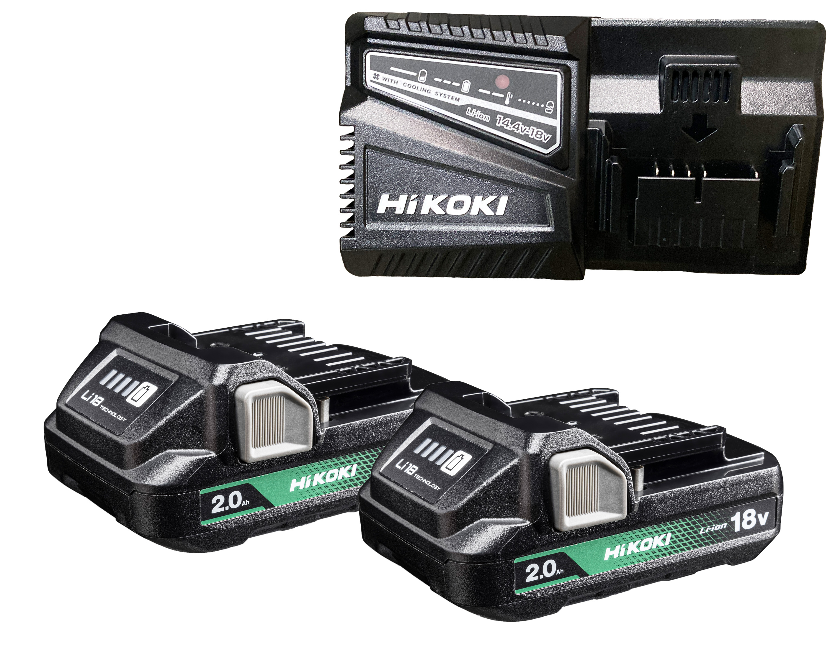 HiKOKI UC18YFSL Booster Pack (2xBSL1820M + UC18 HiKOKI UC18YFSL Booster Pack (2xBSL1820M + UC18