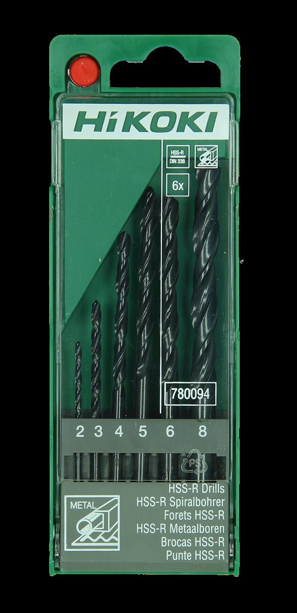 HiKOKI Metallbohrer HSS-R DIN 338 Kassette6-tlg