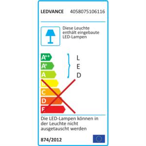 LEDVANCE LINEAR COMPACT LED-Lichtleiste, 8W, 1LED, 3000K, 800lm, Konverter, IP20, mit Schalter –