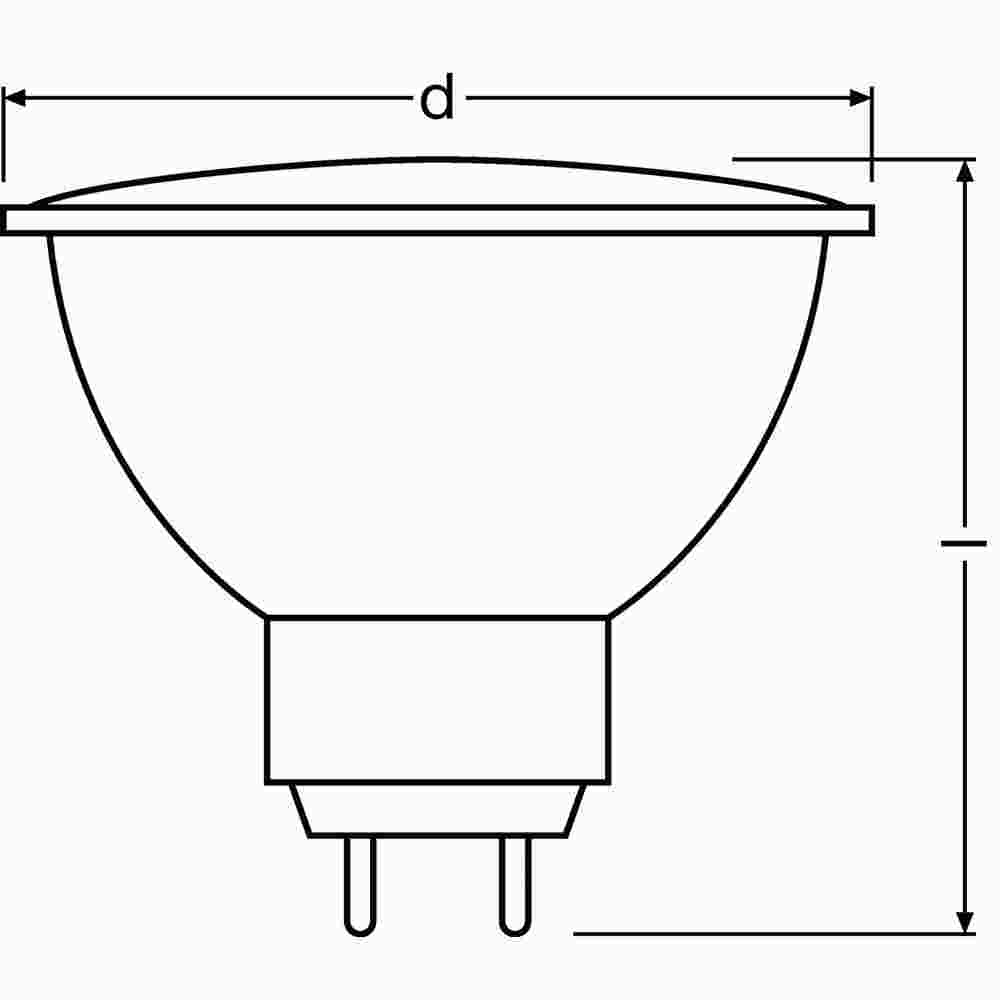 OSRAM DECOSTAR51S NV-Halogenreflektorlampe, 20W, GU5,3, 12V, 36°, Ø51mm, Glas, UV-Schutz, 480cd, Cool Beam