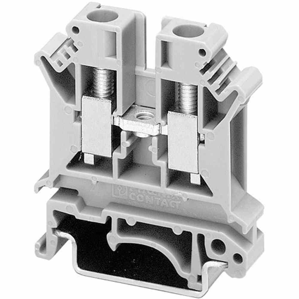PHOENIX Reihenklemme, 0,2-6mm², 1Etage, grau, 41A, Hutschiene 35mm – UK 6 N