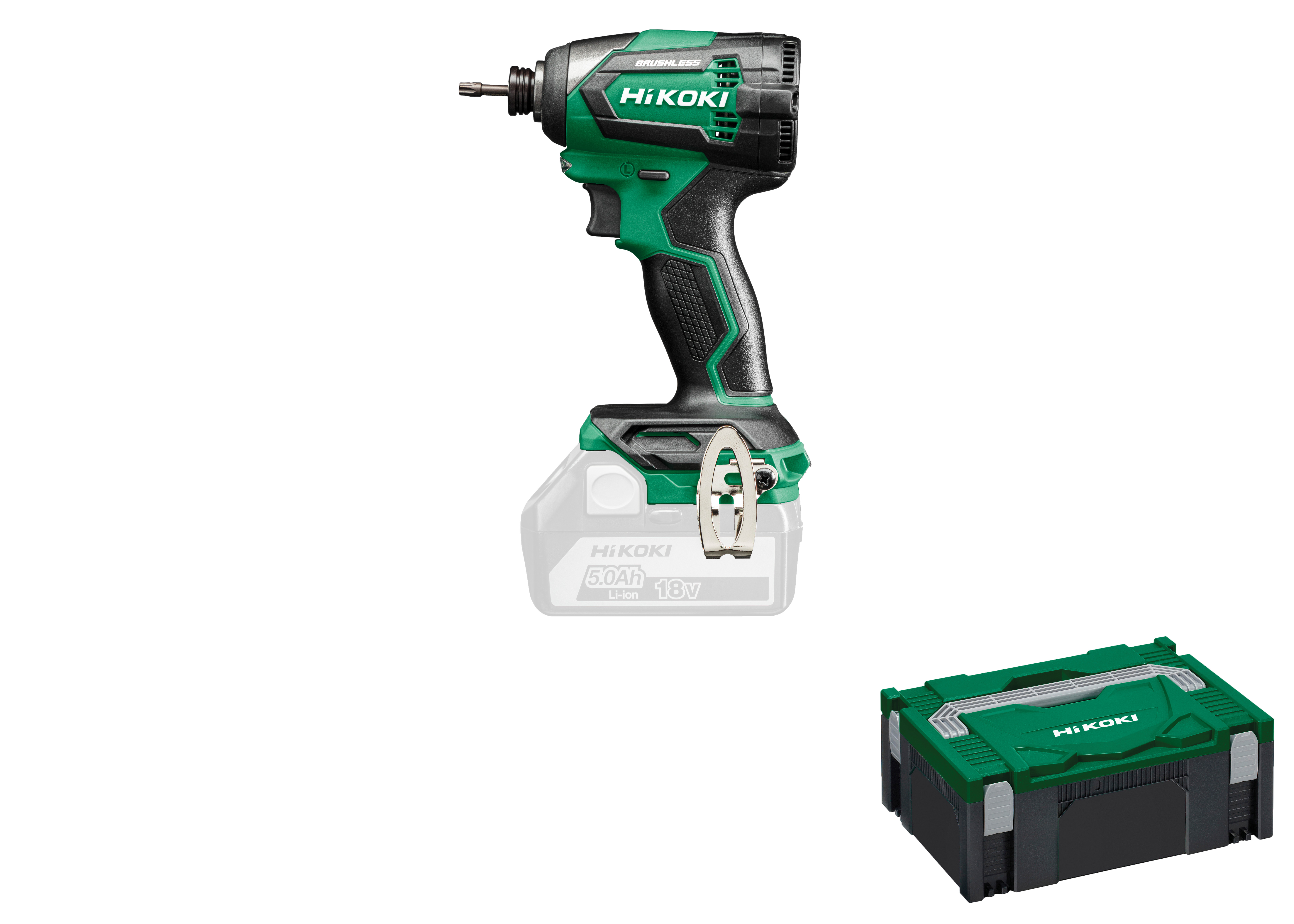 HiKOKI WH18DE(Basic) (HSC II) Akku Schlagschrauber 170 Nm 1/4"