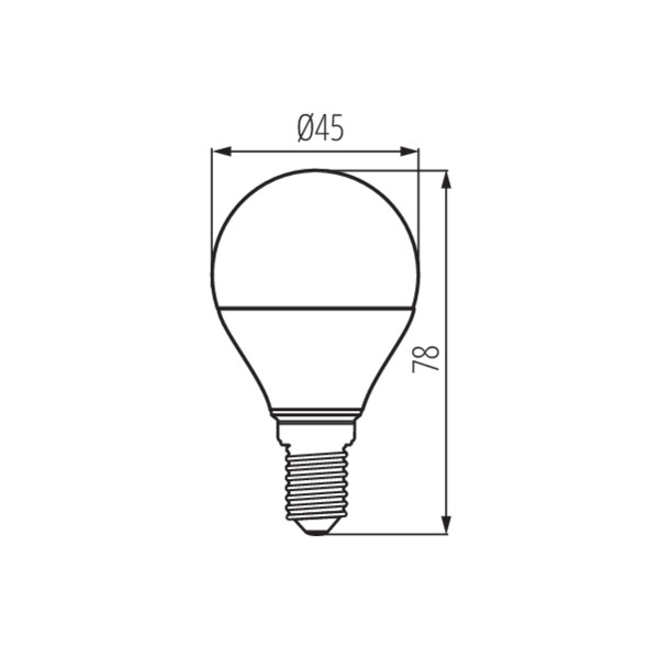 Kanlux IQ-LED L G45 4,2W-WW