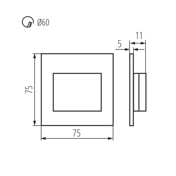 Kanlux ERINUS LED LL B-WW