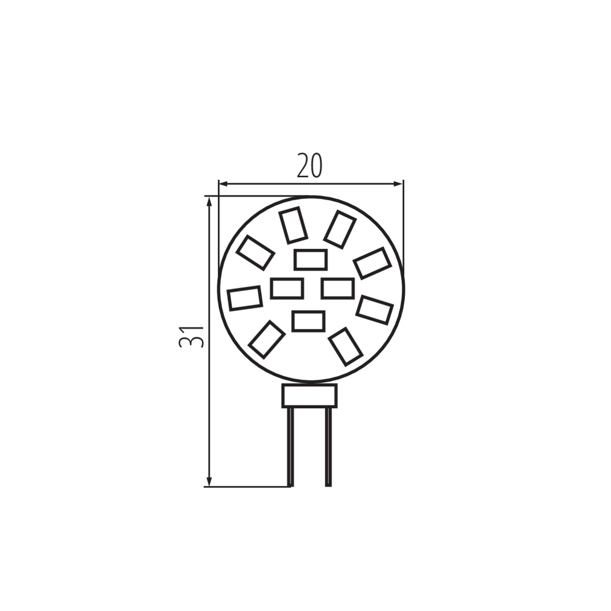 Kanlux LED12 G4-WW