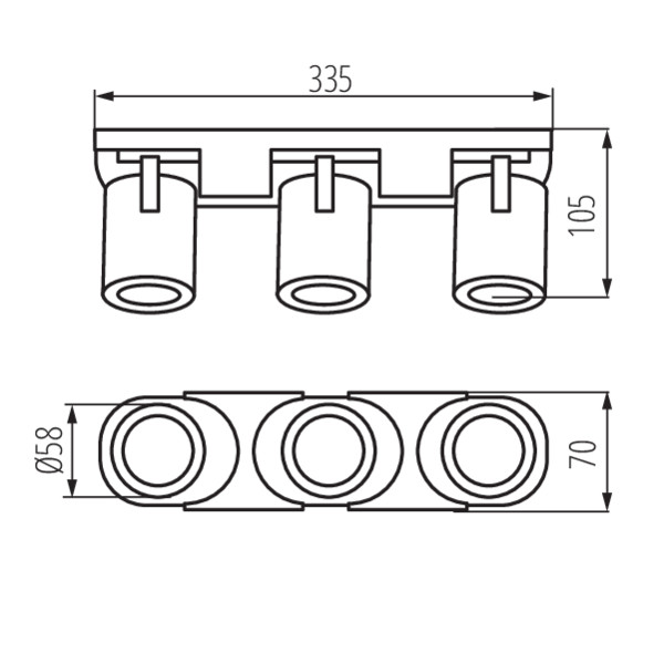 Kanlux LAURIN EL-3I B