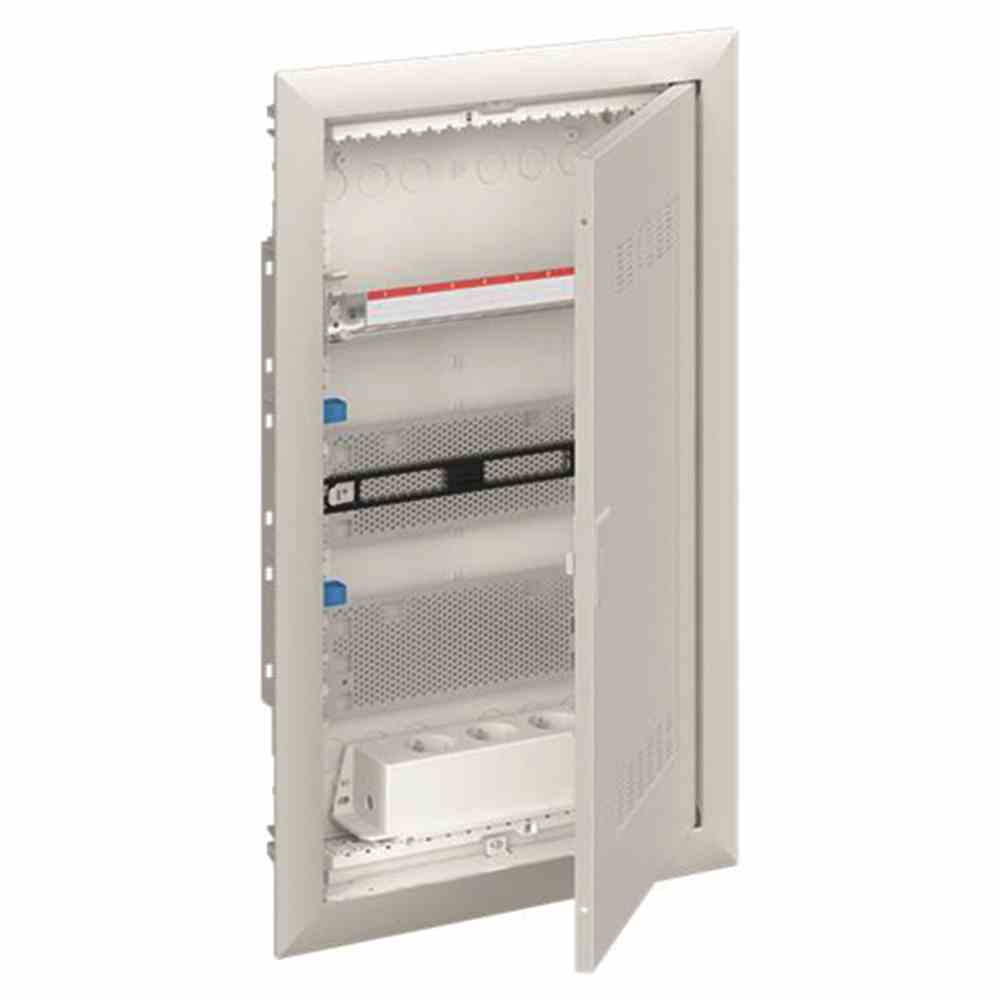 STRIEBEL &amp; JOHN Multimediaverteiler, Unterputz, 3x12TE, Kunststoff, IP30, 384x622x97mm, DIN-Schiene, geschlossen – UK636MW