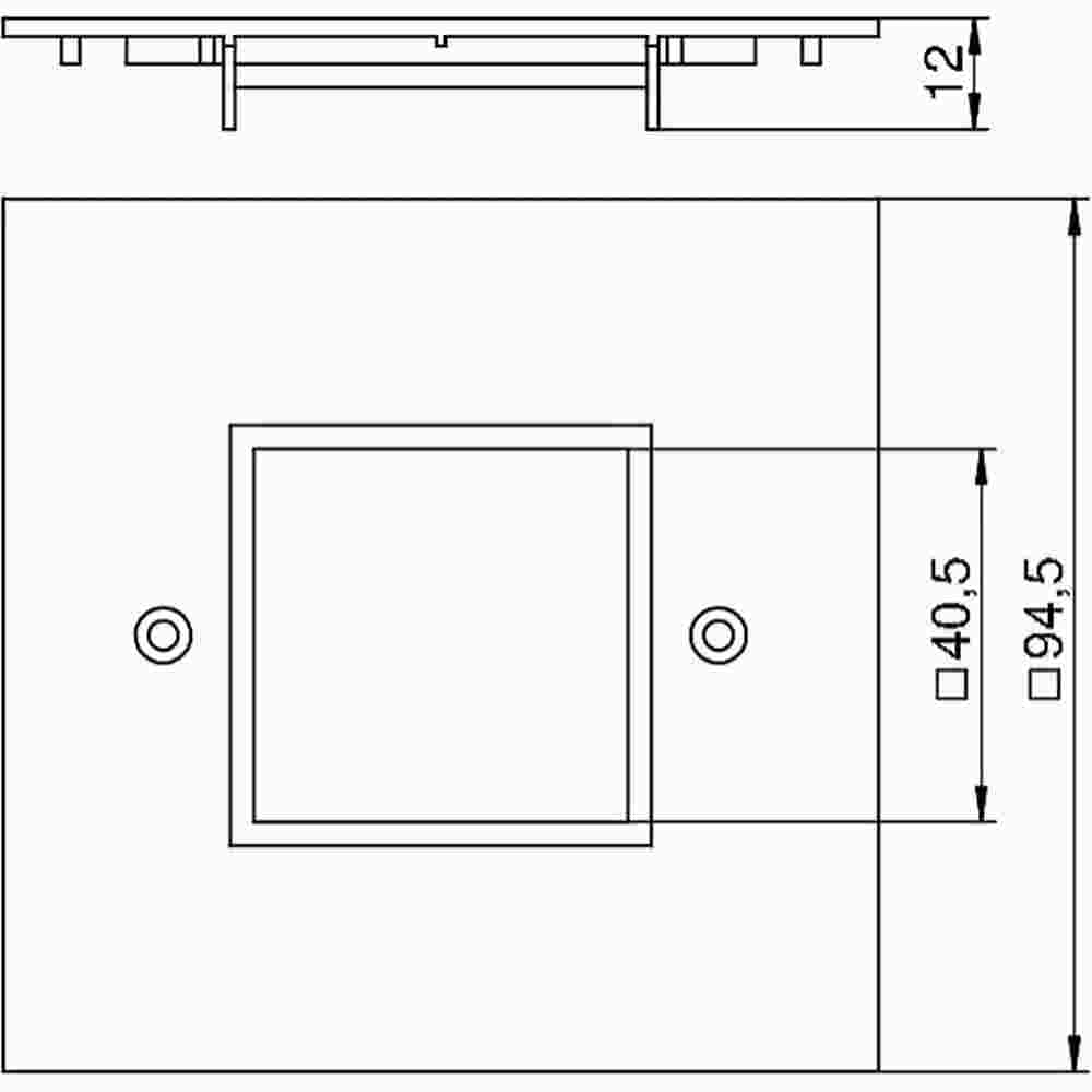 OBO BETTERMANN Abdeckplatte 1-fach Modul 45 95x95mm, PA, rapsgelb RAL 1021 1-fach – VH-P4