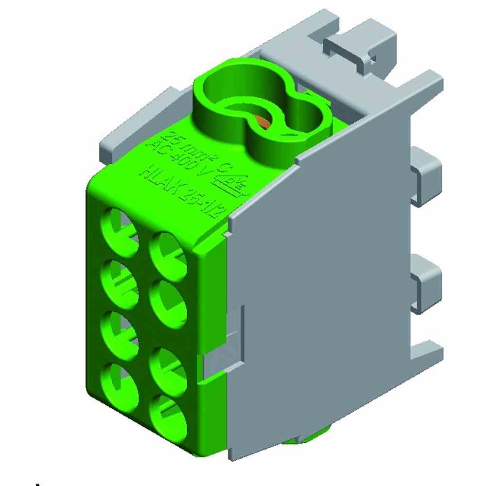 Hauptleit.-Abzweigkl.HLAK 25-1/2 M2 grün 1polig