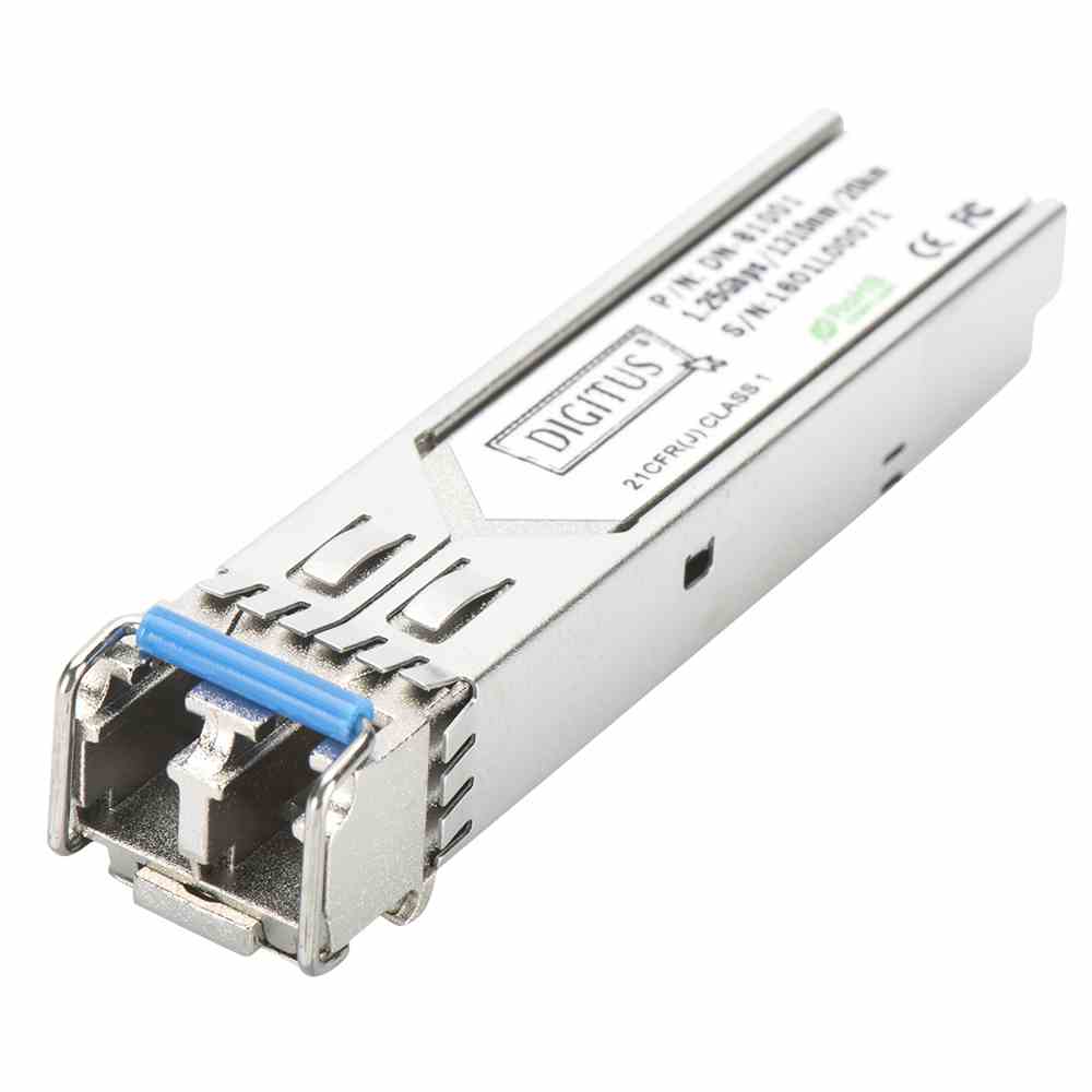 DIGITUS MGBic SFP Modul, 1,25GBit SM 1310nm, 20km LC-Dup. – DN-81001