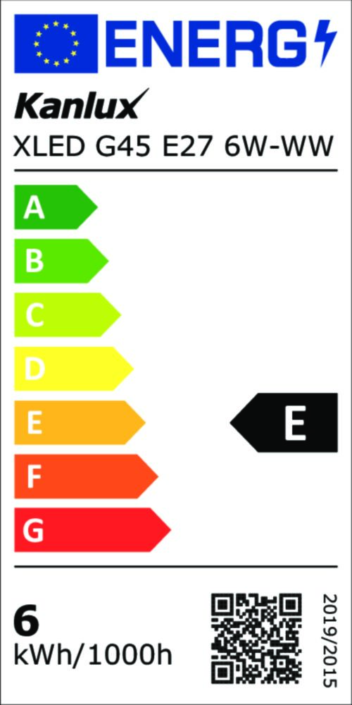 Kanlux XLED G45 E27 6W-WW-M *LAMPA LED Kanlux XLED G45 E27 6W-WW-M *LAMPA LED