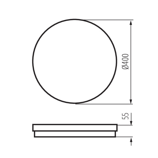 KANLUX LED- Deckenleuchte  BENO ECO 40W CCT O B