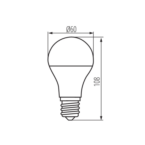 Kanlux XLED A60 M 7W-WW