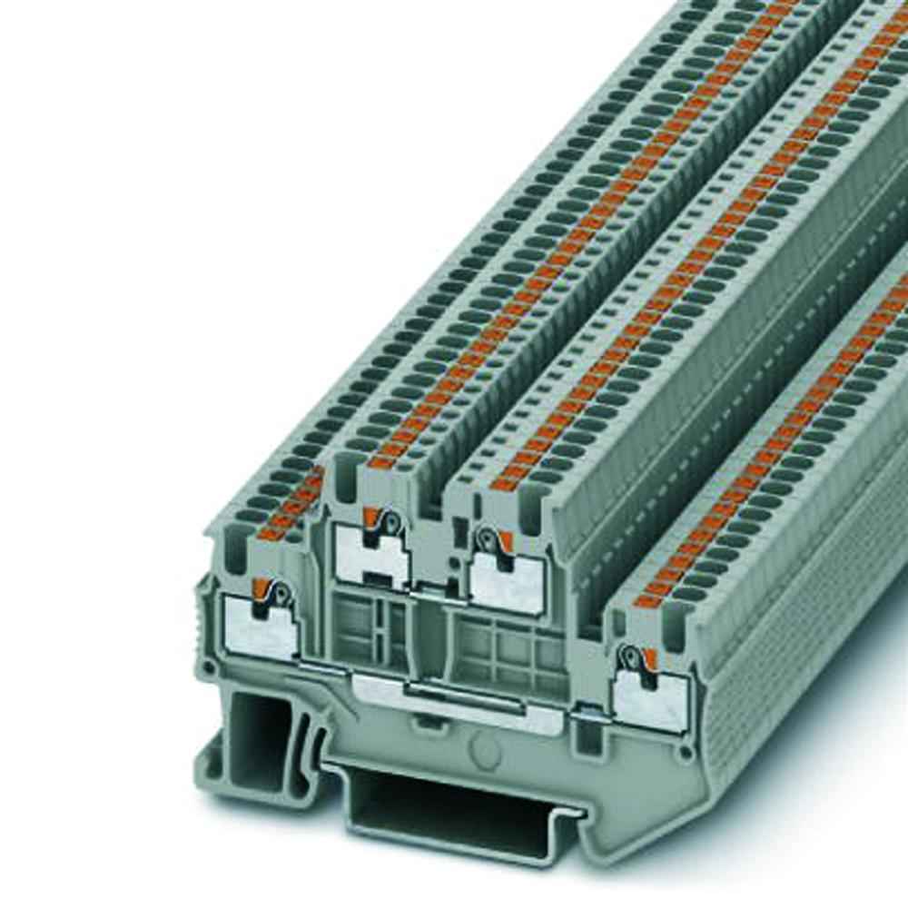 PHOENIX Reihenklemme, 0,14-1,5mm², 2Etagen, grau, 16A, Hutschiene 35mm – PTTB 1,5/S