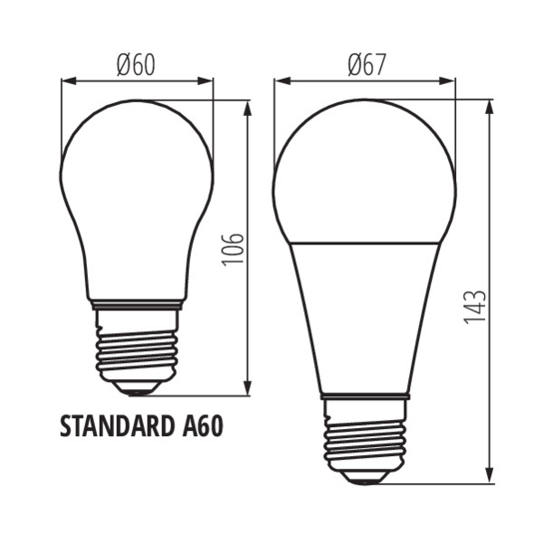 Kanlux IQ-LED A67 N 19W-NW