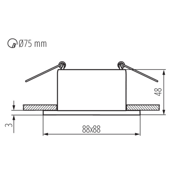 Kanlux GLOZO DSL SR/W (36213)