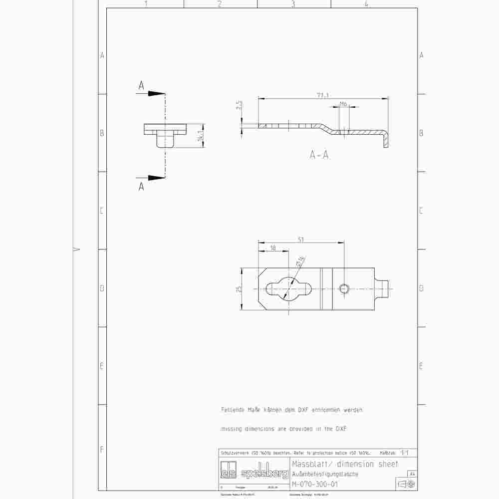 SPELSBERG GAB-ES, Außenbefestigungslasche Set = 4 Stck. – GAB-ES SPELSBERG GAB-ES, Außenbefestigungslasche Set = 4 Stck. – GAB-ES