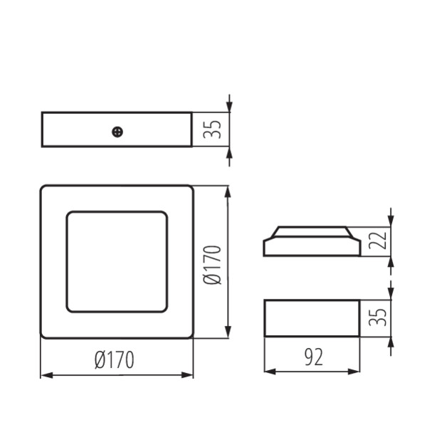 Kanlux KANTI V2LED 12W-NW-SN