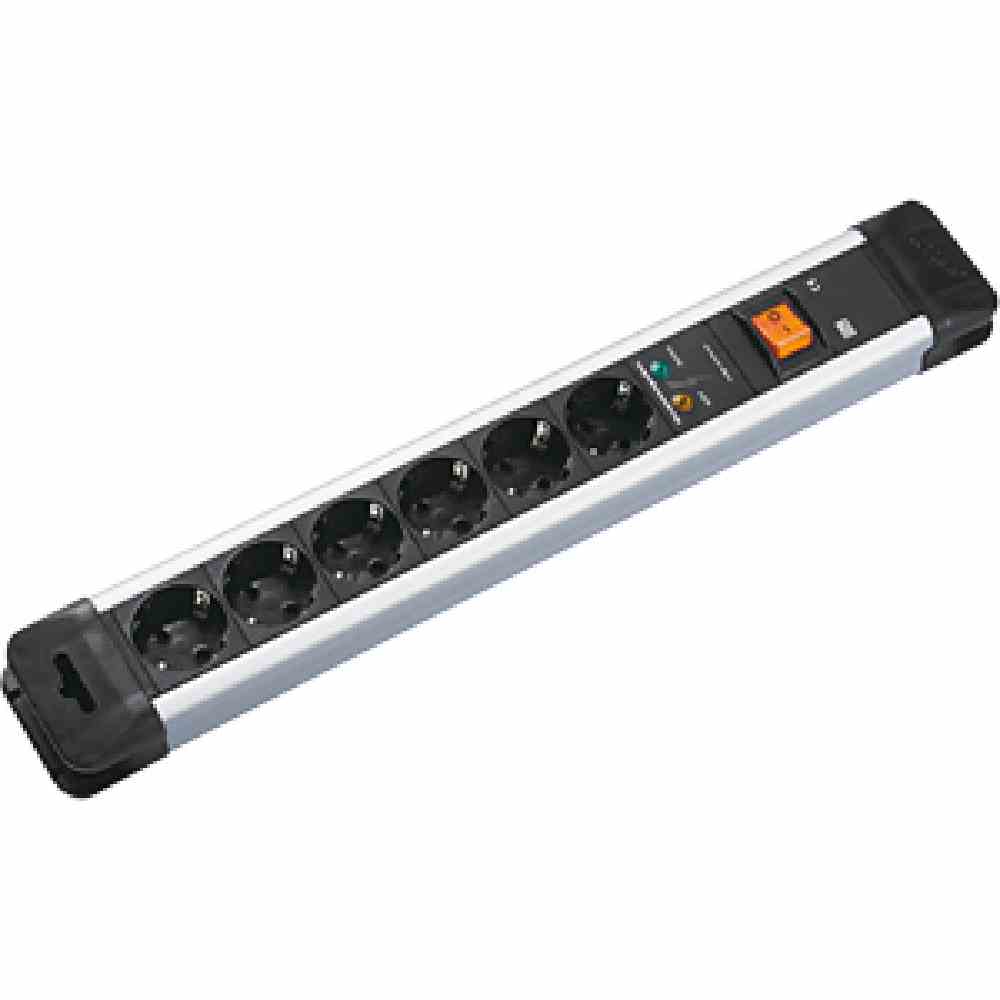 BACHMANN CONNECTUS Steckdosenleiste, 6f, schwarz, Ein-/Ausschalter, 2m, 35°, IP20, Überspannungsschutz, 1,5mm² BACHMANN CONNECTUS Steckdosenleiste, 6f, schwarz, Ein-/Ausschalter, 2m, 35°, IP20, Überspannungsschutz, 1,5mm²