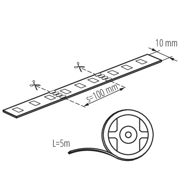 Kanlux LEDS-B 7.2W/M IP00RGB