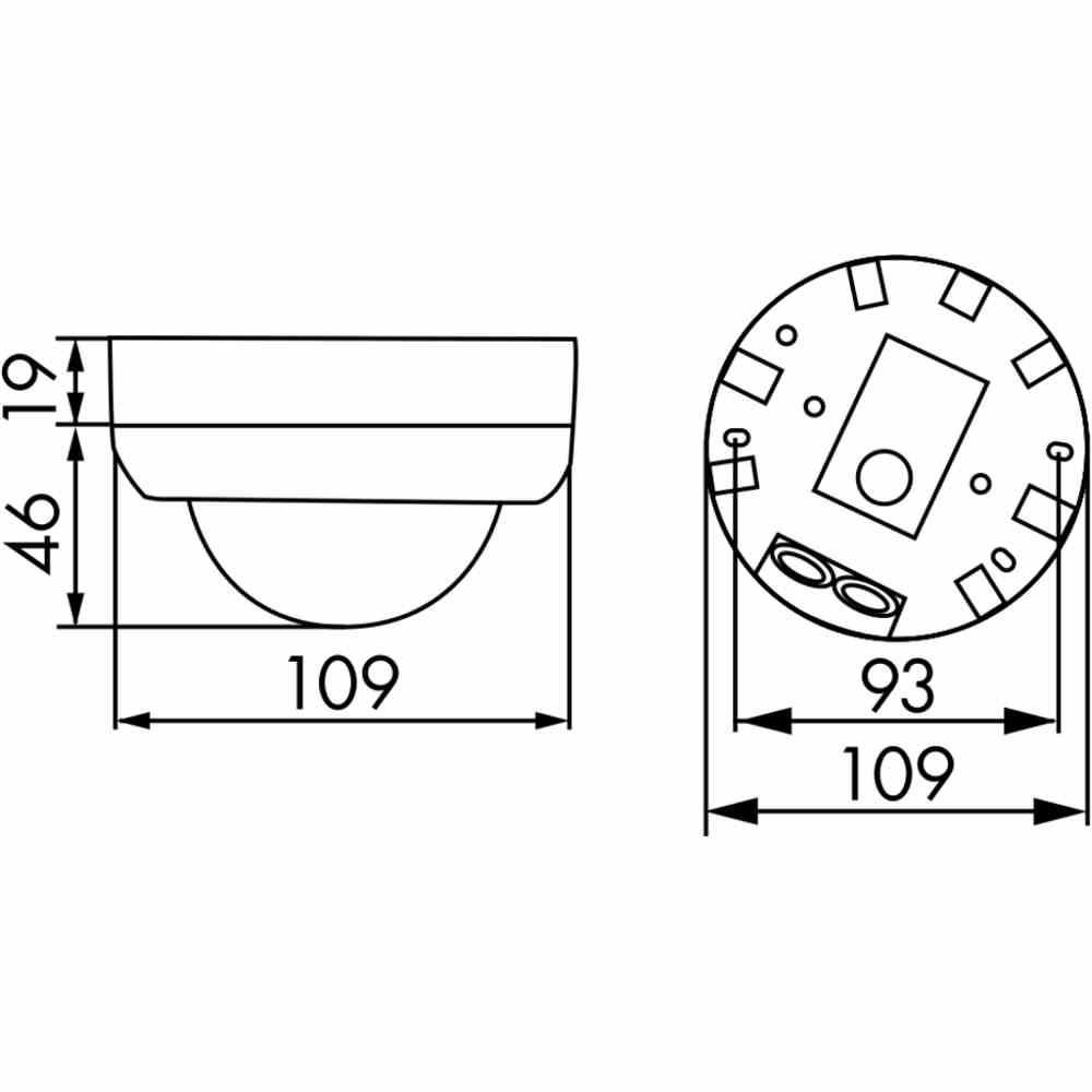 B.E.G. Bewegungsmelder, 360°, Aufputz, reinweiß, glänzend, IP44, 2300W – PD4N-1C-AP