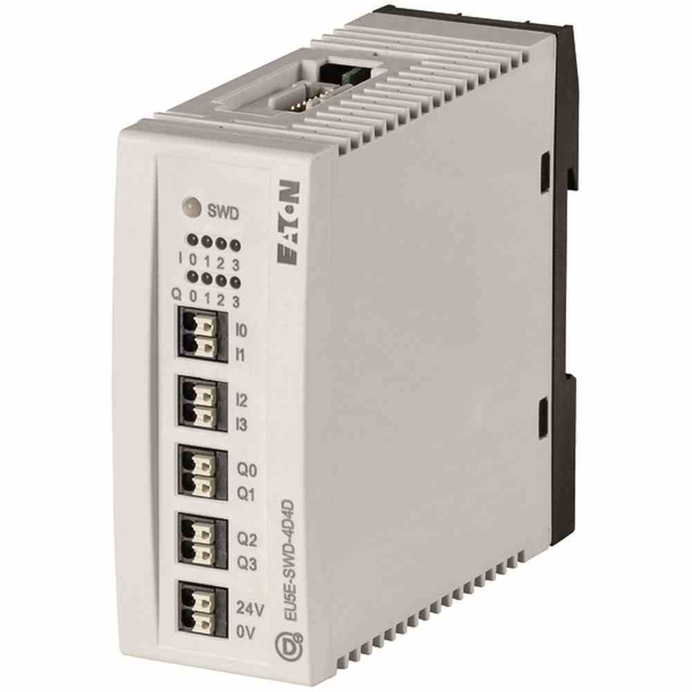 EATON EU5E-SWD-4D4D SWD-Ein-/Ausgabemodul, 24 V DC, 4 digitale Eingänge, 4 digitale Transistor-Ausgänge 0,5 A – EU5E-SWD-4D4D