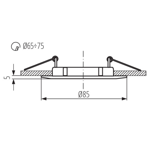 Kanlux LUTO CTX-DS02B-W