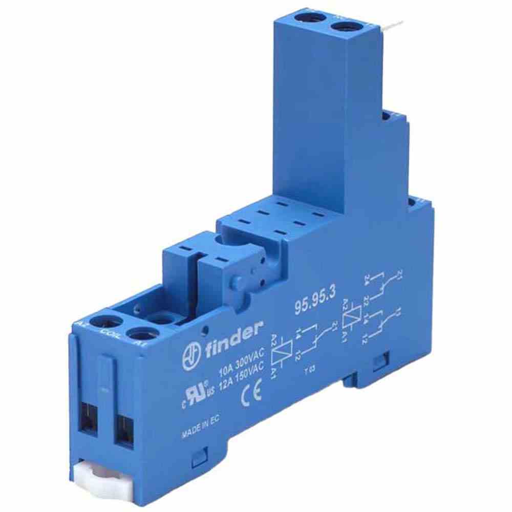 FINDER Fassung mit Schraubanschlüssen, für Relais 40.52, 40.61 , 44.52 oder 44.62 FINDER Fassung mit Schraubanschlüssen, für Relais 40.52, 40.61 , 44.52 oder 44.62