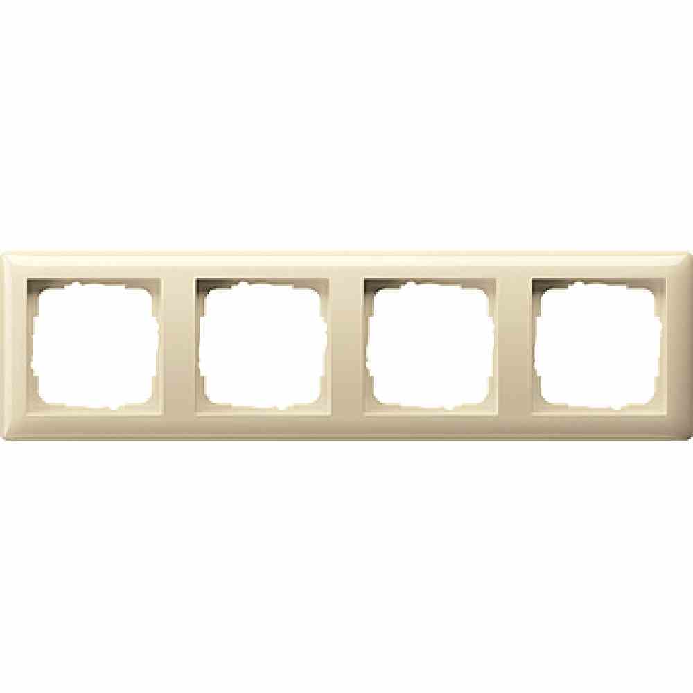 Gira Abdeckrahmen 4f Standard 55 Cremeweiß