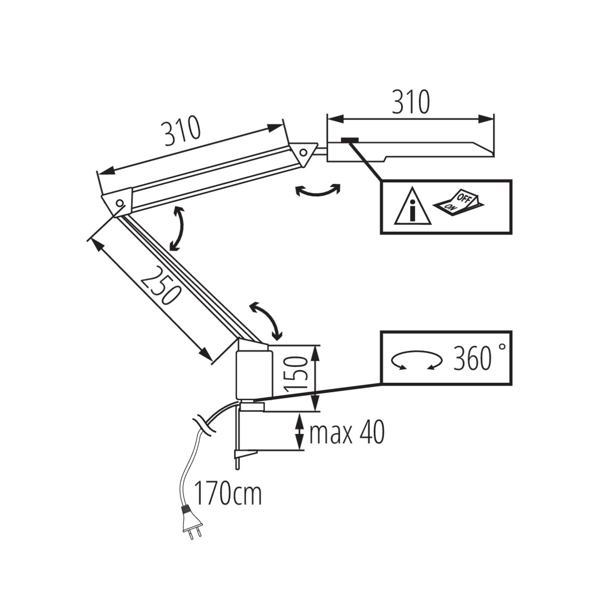 Kanlux HERON II LED W