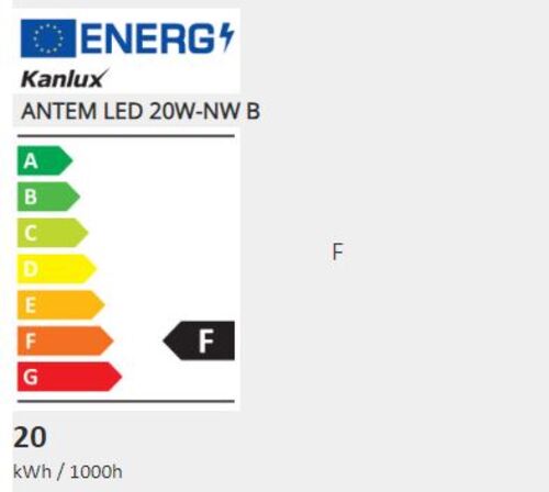 Kanlux ANTEM LED 20W-NW B