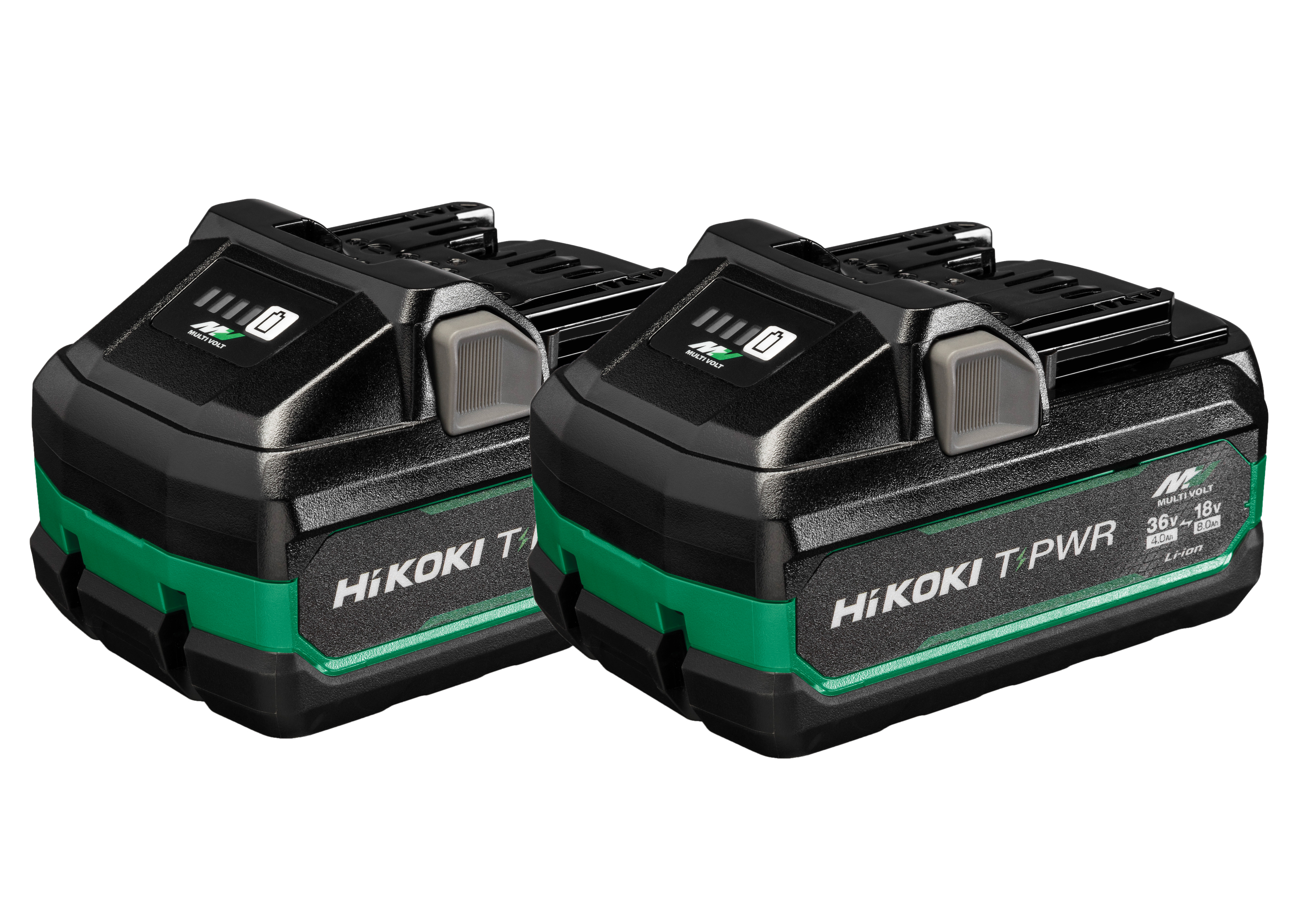 HiKOKI BSL3640MVT (2 Stück) MULTI VOLT Akku 36Volt 4,0 Ah / 18 Volt 8,0 AH