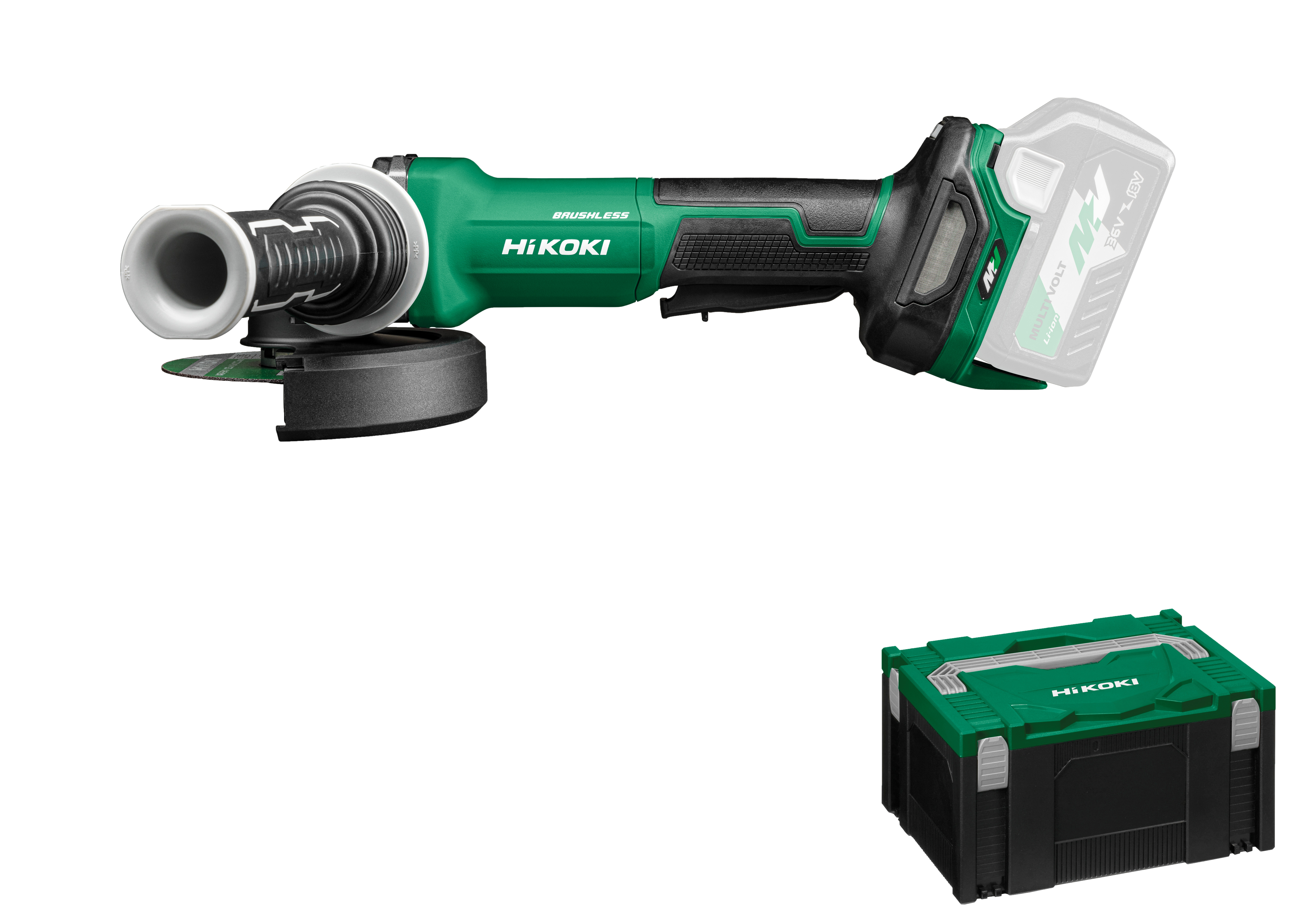 HiKOKI G3613DVF(Basic) (HSC III) Akku Winkelschleifer 125mm 2,4 Kg Paddle-Schalter Regelelektronik