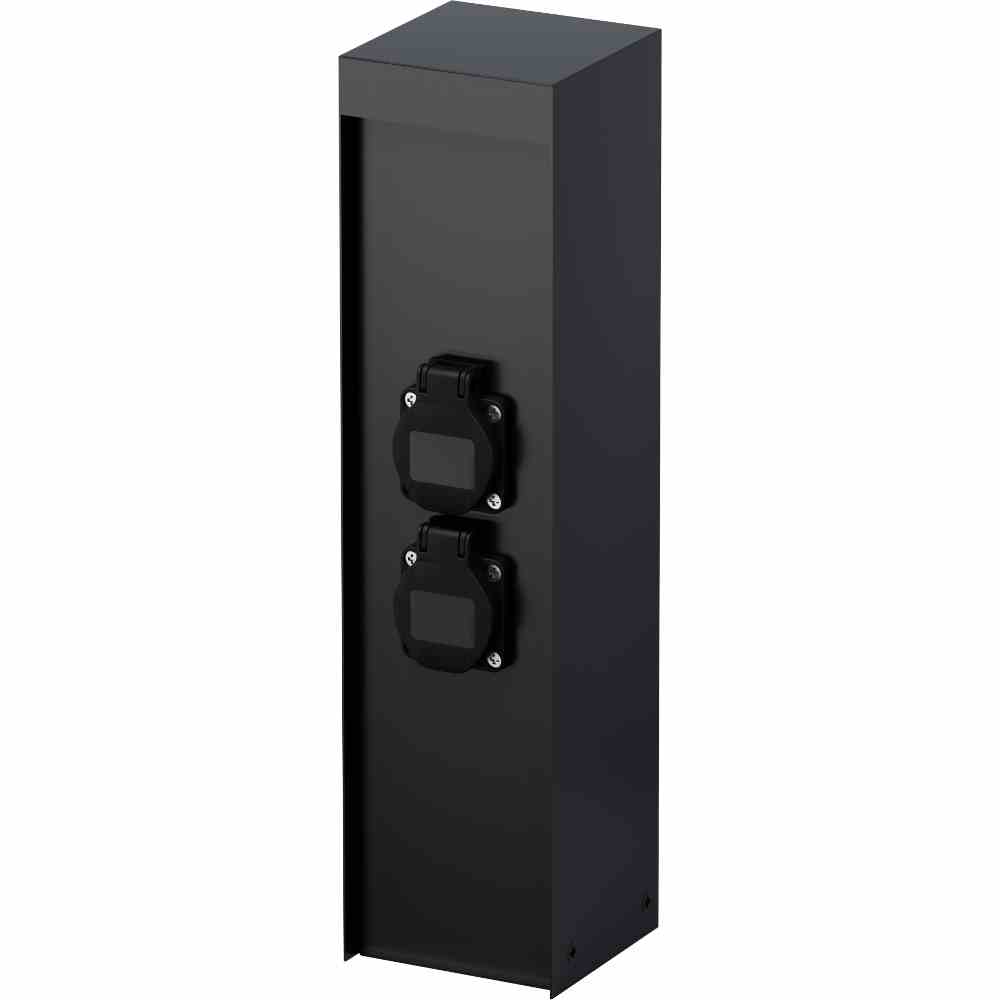 MCJ Steckdosen-Tank IP44 sw 2xSteckdose 230V – KON40102GBL MCJ Steckdosen-Tank IP44 sw 2xSteckdose 230V – KON40102GBL