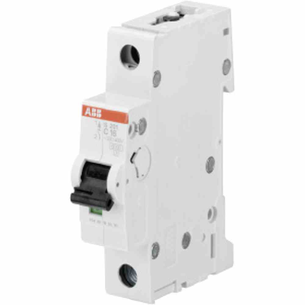 ABB Leitungsschutzschalter, AC, C, 4A, 1p, 230V, 6kA, 1TE, 50Hz, Zusatzeinrichtungen möglich, IP20