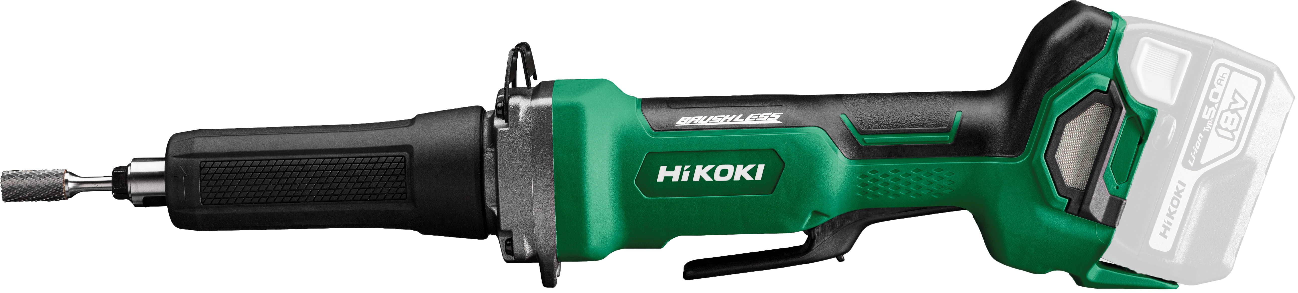 HiKOKI GP18DB (Basic) (Transportkoffer) Akku Geradschleifer 7000-29000 U/Min Paddle-Schalter