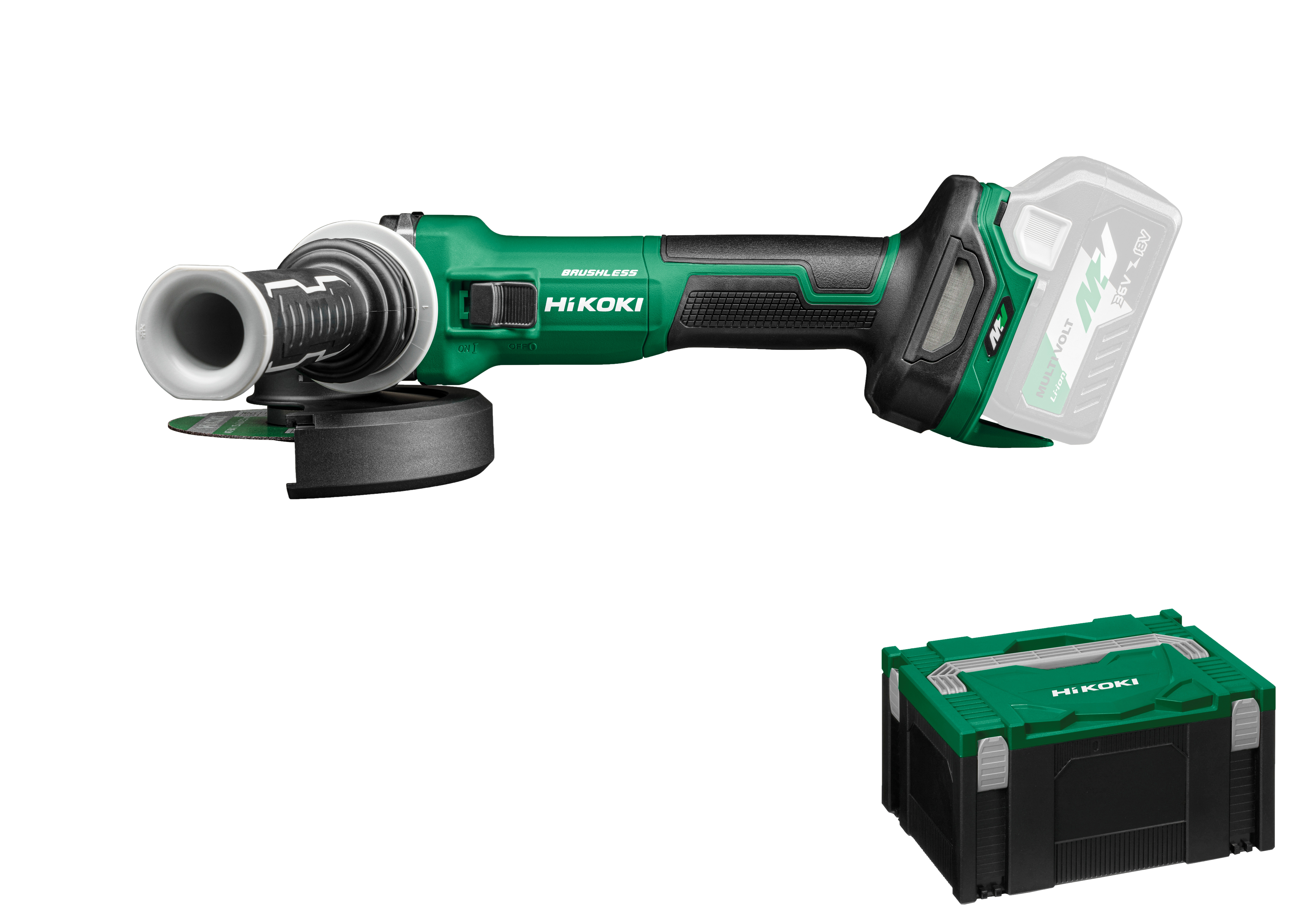 HiKOKI G3613DE(Basic) (HSC III) Akku Winkelschleifer 125mm 2,4 Kg